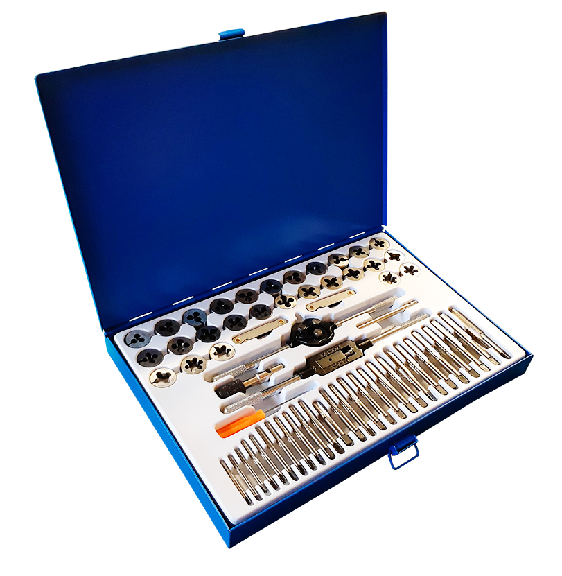 TAS3583000 TAP & DIE SET: 60PC MET/IMP HSS - Image 1