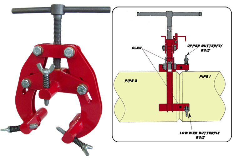 PIPE WELDING CLAMPS: MAXPOWER 4"- 12" RANGE