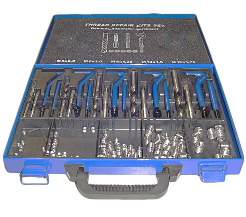 THREAD REPAIR KIT: M5 - M12 HSS-M2 110PC INSERTS