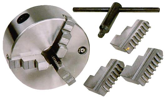LATHE CHUCK: 3 JAW 200MM BACK PLATE MOUNT D1-4 K11