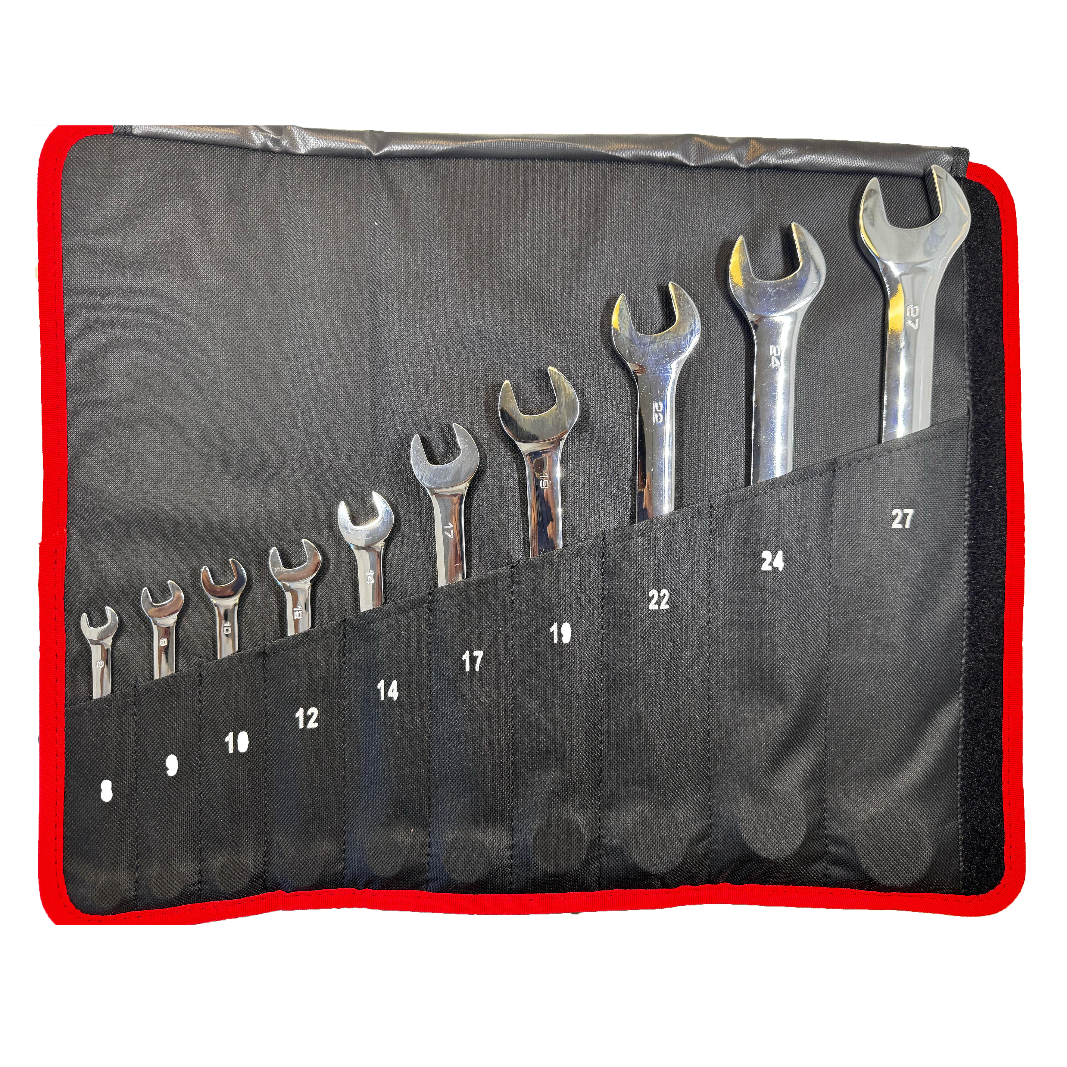 COMBINATION SPANNER SET: 10PC  8-27MM MAXPOWER