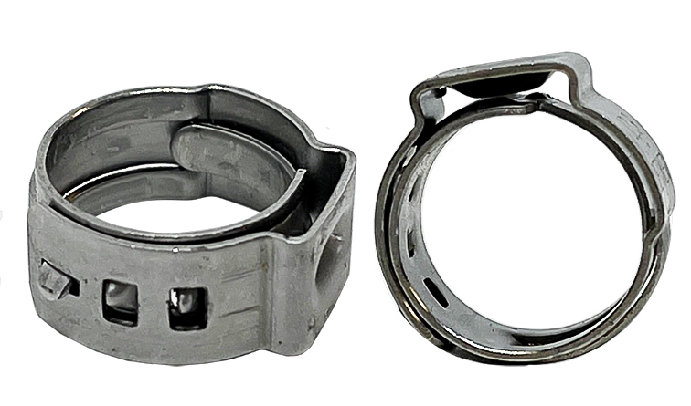 HOSE CLAMP: 3.0-10.0MM SIZES EAR INSERT TYPE S/S 130PCS