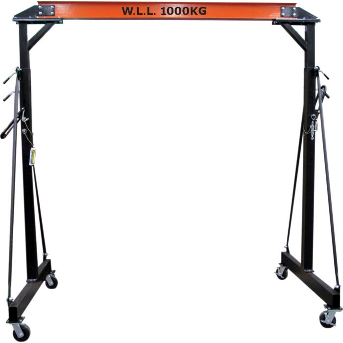 GANTRY: 1000KG ADJUSTABLE W2.5M X H 3.6M  ADJ