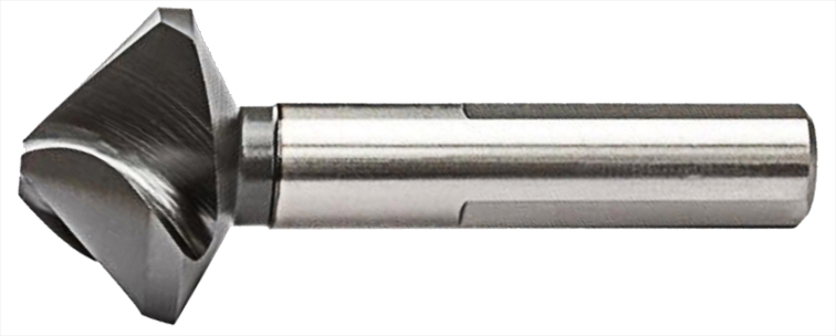 COUNTER SINK: 10.0MM HSSCo 3 FLUTE 90° ANTI-CHATTER